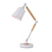 Flexo/Desk lamp EDM 32117 White Metal 60 W E27 Ø 18 x 53 cm - Декорация и Осветление<<<Дом