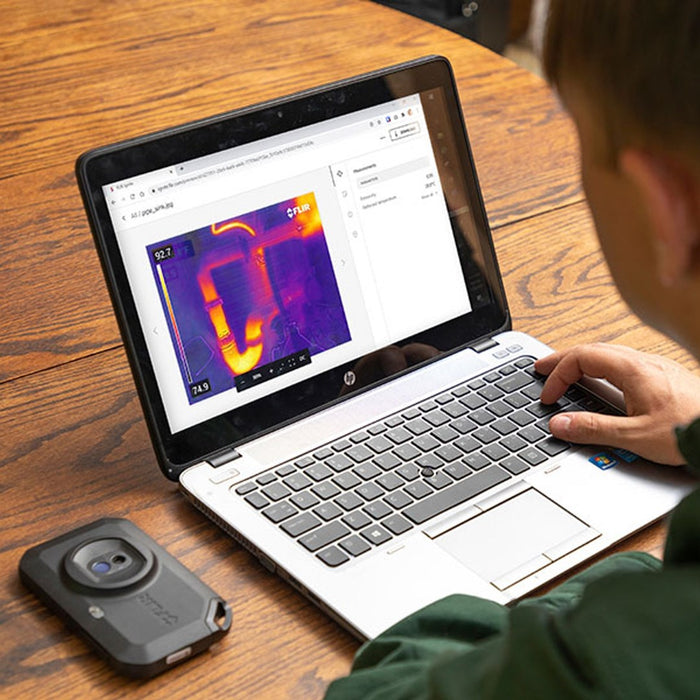 FLIR C3-X thermal imaging camera Black 1800 mAh Vanadium Oxide Uncooled Focal Plane Arrays Built-in display 128 x 96 pixels LCD 640 x 480 pixels