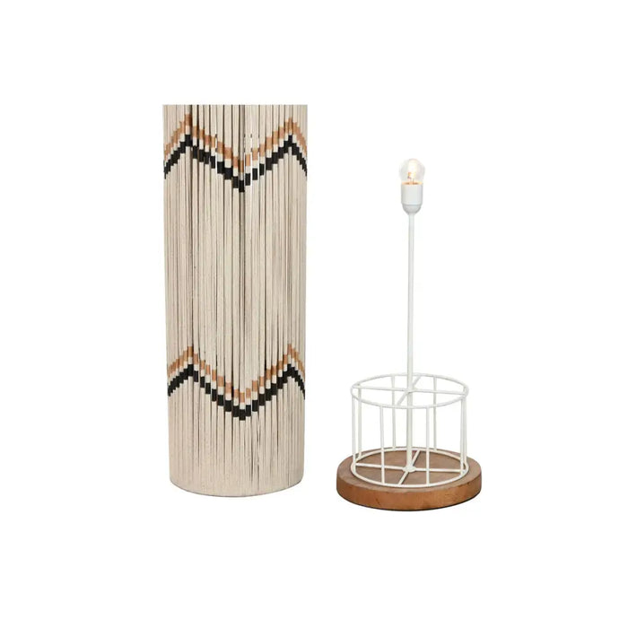 Floor Lamp Home ESPRIT Beige Bicoloured 50 W 220 V 25 x 25 x 125 cm - Декорация и Осветление<<<Дом