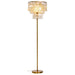 Floor Lamp Home ESPRIT Beige Golden 220 V 40 x 40 x 153 cm - Декорация и Осветление<<<Дом