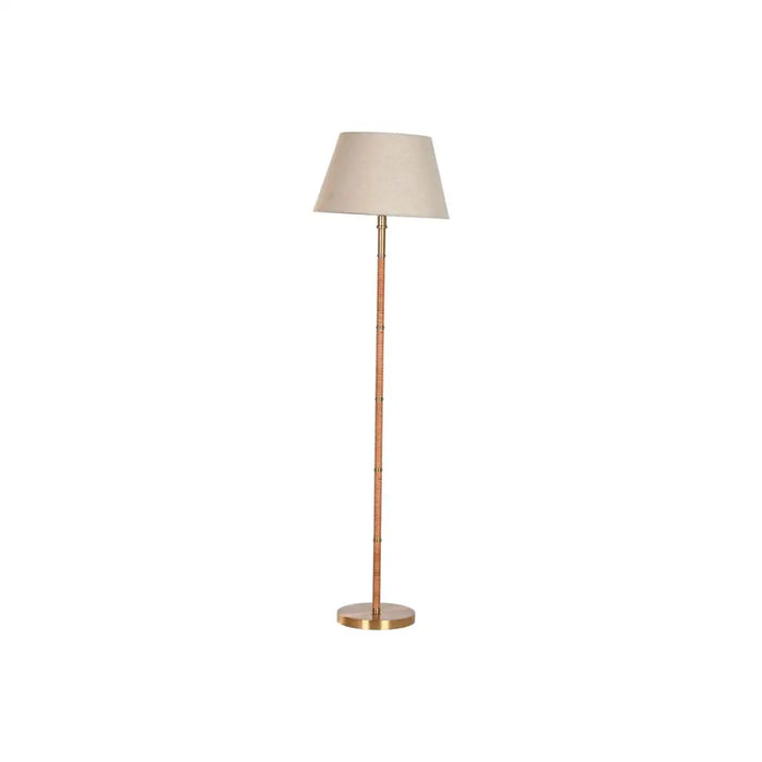 Floor Lamp Home ESPRIT Beige Golden Natural 50 W 220 V 42 x 42 x 154 cm - Декорация и Осветление<<<Дом
