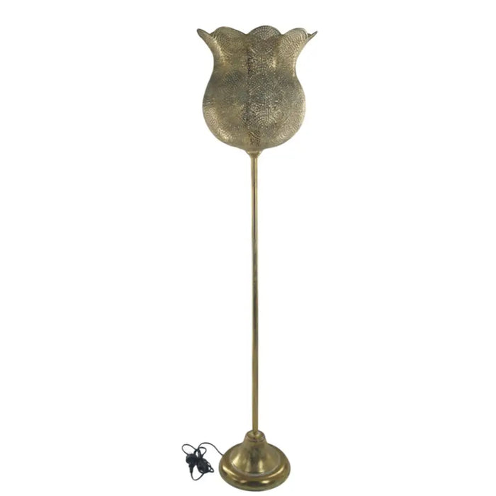 Floor Lamp Home ESPRIT Golden 33 X 33 X 140 CM - Декорация и Осветление<<<Дом Градина<<<BigBuy&&&Лампи<<<Декорация и