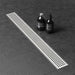 FLOOR LINEAR SIPHON 500X125 CHROME INTER CERAMIC - Подови сифони и аксесоари<<<Отопление Охлаждане и