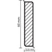 FLOOR MDF BOARD WITH PVC COATING DOELLKEN FLEX 60 GRAY - Первази за ламинат<<<Паркет и елементи за монтаж<<<Подови и