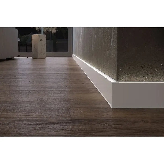 FLOOR PVC SKILLS DOELLKEN CUBICA COVER 2.5M WHITE UPPER AXIS - Первази за ламинат<<<Паркет и елементи за