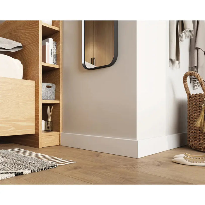 FLOOR PVC SKILLS VILO SEMPLA 80 701 WHITE - Первази за ламинат<<<Паркет и елементи за монтаж<<<Подови и стенни