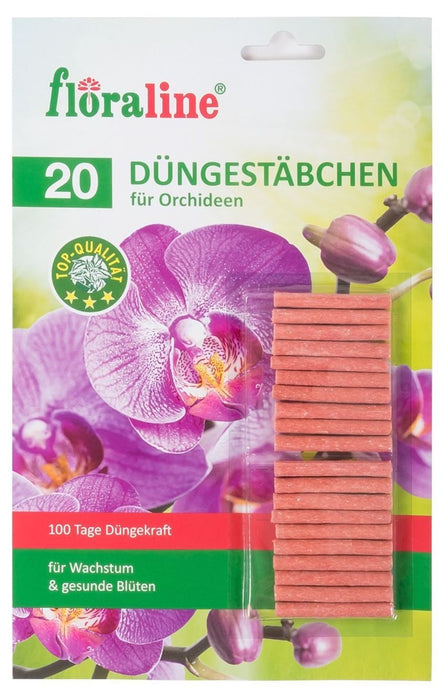 FERTILIZER FOR ORCHID STICKS 20PCS FLORALINE