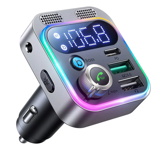 FM transmitter for Joyroom JR-CL16 USB + USB-C 48W (black) - Car transmitters<<<Car accessories<<<InnproXML&&&Cell