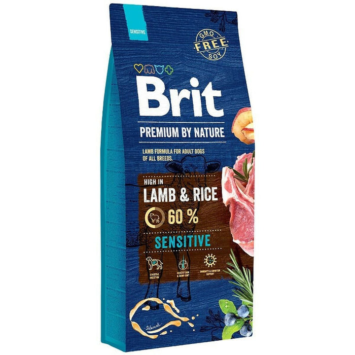 Fodder Brit Premium by Nature Sensitive Adult Lamb Rice 15 kg - Хранене на домашни любимци<<<Домашни Животни<<<Дом