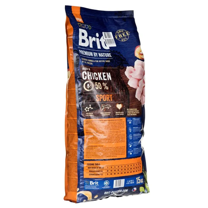 Fodder Brit Premium by Nature Sport Adult Chicken 15 kg - Хранене на домашни любимци<<<Домашни Животни<<<Дом