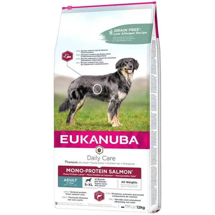 Fodder Eukanuba Daily Care Adult Salmon Fish 12 kg - Хранене на домашни любимци<<<Домашни Животни<<<Дом