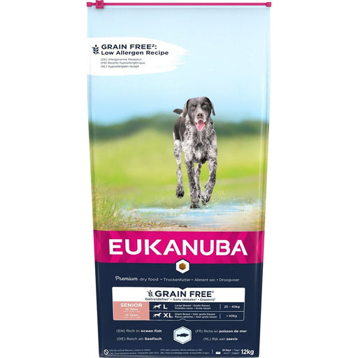 Fodder Eukanuba Grain Free Senior large/giant breed Senior Fish 12 kg - Хранене на домашни любимци<<<Домашни