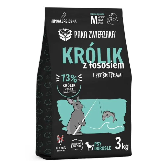 Fodder Paka Zwierzaka Rabbit with salmon M Rabbit 3 Kg - Хранене на домашни любимци<<<Домашни Животни<<<Дом