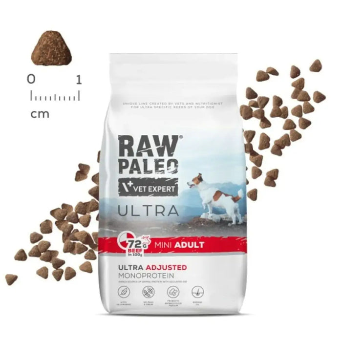 Fodder VETEXPERT Raw Paleo Ultra Mini Adult Beef Veal 8 kg - Хранене на домашни любимци<<<Домашни Животни<<<Дом
