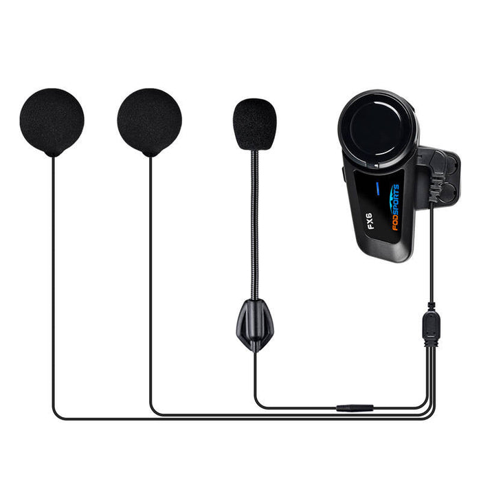 Fodsports FX6 motorcycle intercom two-pack (black) - Intercoms<<<Audio<<<InnproXML