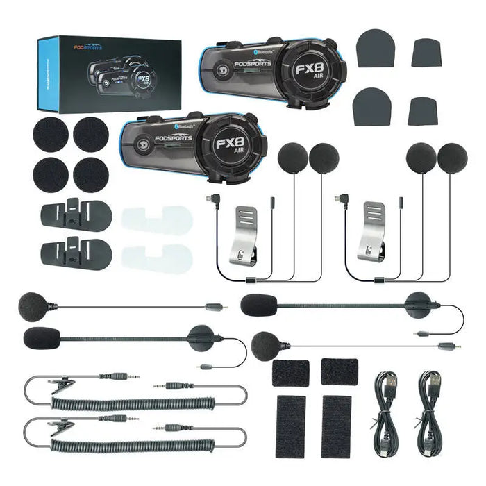 Fodsports FX8 Air motorcycle intercom two-pack (black) - Intercoms<<<Audio<<<InnproXML