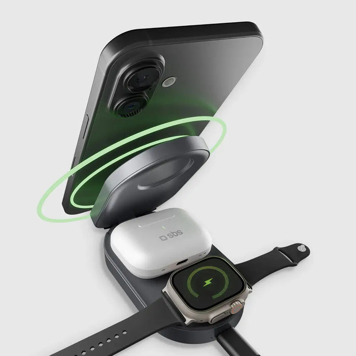 Foldable 3in1 wireless stand QI2 and MFI - *Kategoria tymczasowa<<<HurtelXML