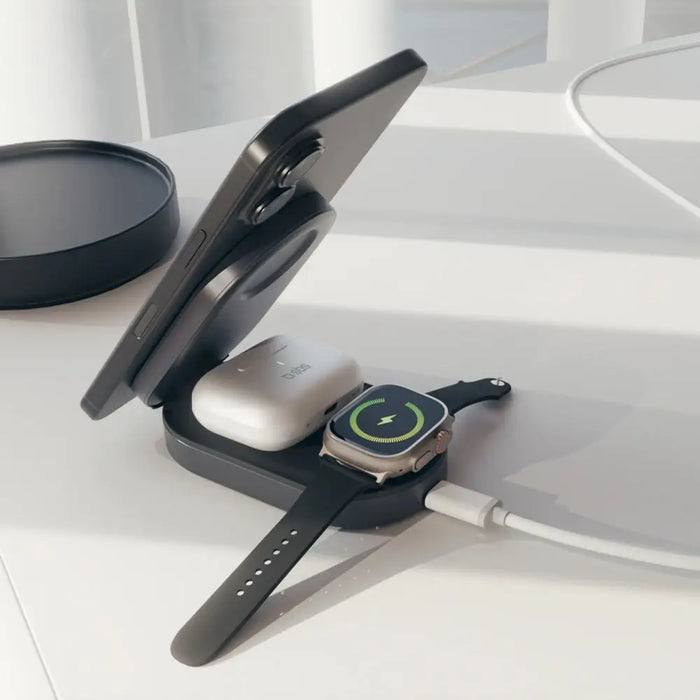 Foldable 3in1 wireless stand QI2 and MFI - *Kategoria tymczasowa<<<HurtelXML