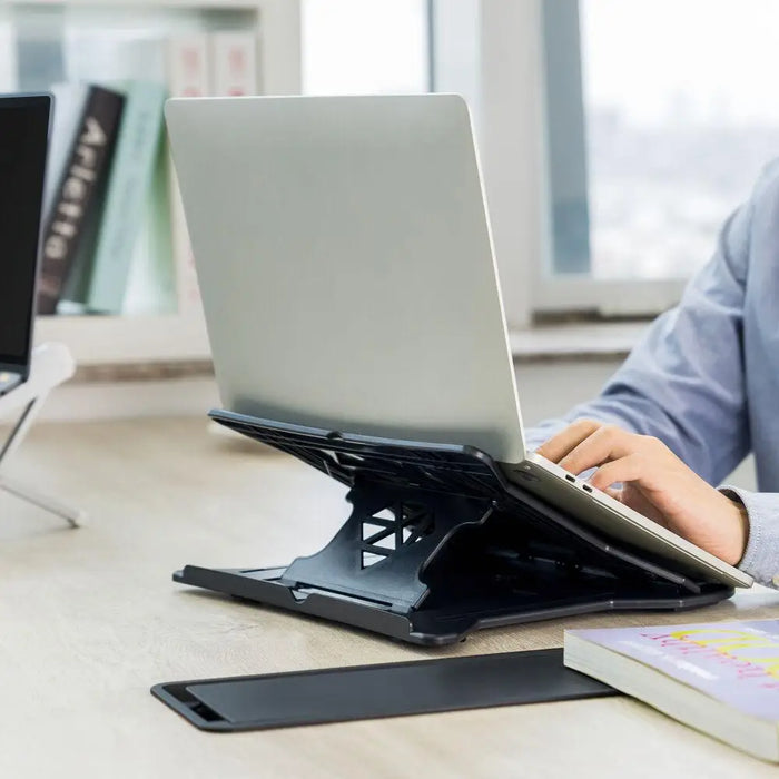 Foldable lightweight laptop stand ACT AC8150 7 positions Black - Охлаждащи поставки за лаптопи<<<Лаптопи таблети и