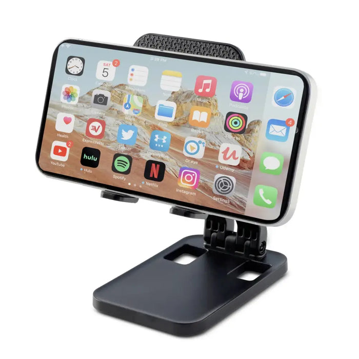 Foldable phone stand for tablet (K15) - black - Cell phone holders<<<HurtelXML