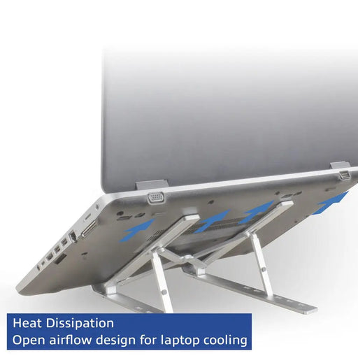 Folding aluminum laptop stand ACT AC8120 6 positions - Охлаждащи поставки за лаптопи<<<Лаптопи таблети и