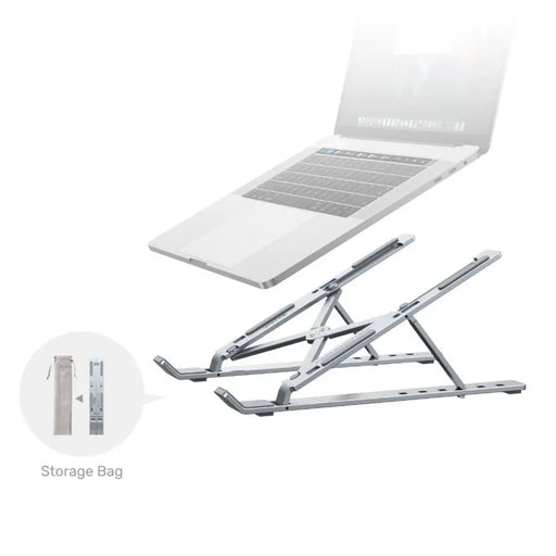 Folding and Adjustable Laptop Stand Unitek OT155SL Aluminium - Монтиране на екрани<<<Електроника Периферни и резервни