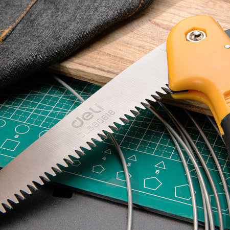Folding Hand Saw 180mm Deli Tools EDL580618 - Cutting tools<<<Tools<<<InnproXML