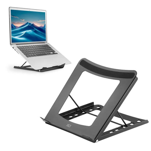 Folding laptop stand ACT AC8145 5 positions Black - Охлаждащи поставки за лаптопи<<<Лаптопи таблети и