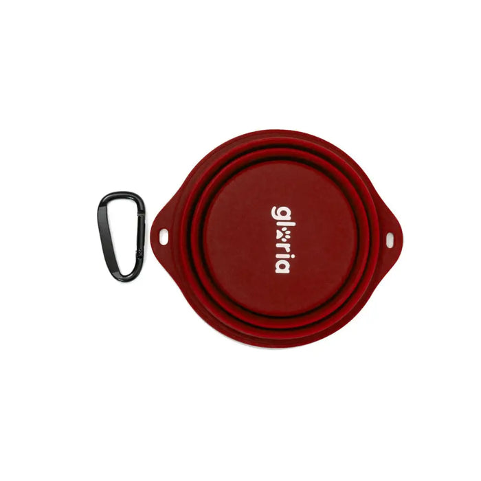Folding Pet Bowl Gloria Red Silicone Aluminium 550 ml - Домашни Животни<<<Дом Градина<<<BigBuy&&&Купички за храна и