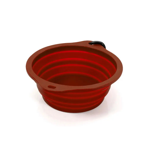 Folding Pet Bowl Gloria Red Silicone Aluminium 550 ml - Домашни Животни<<<Дом Градина<<<BigBuy&&&Купички за храна и