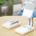 Folding phone stand for tablet (K15) - white - Cell phone holders<<<HurtelXML
