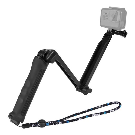 Folding Stick Selfie Stick/Tripod PU202 black - Booms and selfie sticks<<<Mounts<<<Tripods<<<Selfie