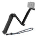 Folding Stick Selfie Stick/Tripod PU202 black - Booms and selfie sticks<<<Mounts<<<Tripods<<<Selfie
