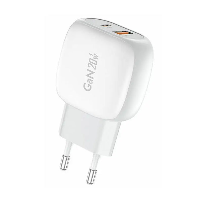 Foneng EU41 USB-C + USB-A 20W network charger + USB-C - Lightning cable (white) - mains chargers<<<Chargers<<<GSM