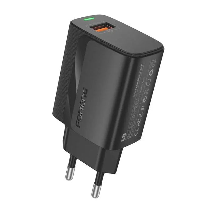 Foneng EU64 USB-A Charger Black - mains chargers<<<Chargers<<<GSM Accessories<<<InnproXML