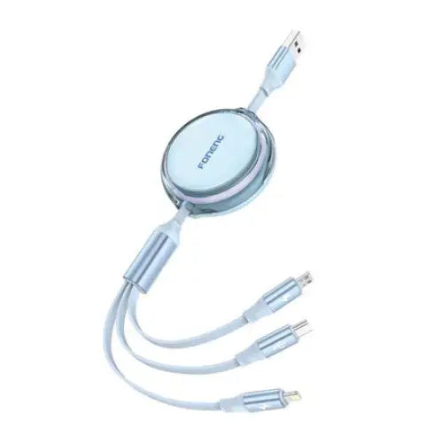 Foneng X113 3-in-1 Cable 1.1M Blue - Combo Cables<<<USB cables<<<GSM Accessories<<<InnproXML