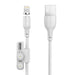 Foneng X62 Magnetic 3in1 USB to USB-C / Lightning / Micro USB Cable 2.4A 1m (White) - Combo Cables<<<USB cables<<<GSM