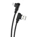 Foneng X70 Angled USB to Micro USB Cable 3A 1m (Black) - USB to Micro USB<<<USB cables<<<GSM Accessories<<<InnproXML