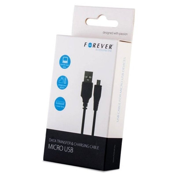 Cable Forever USB-MICROUSB 1M BLACK