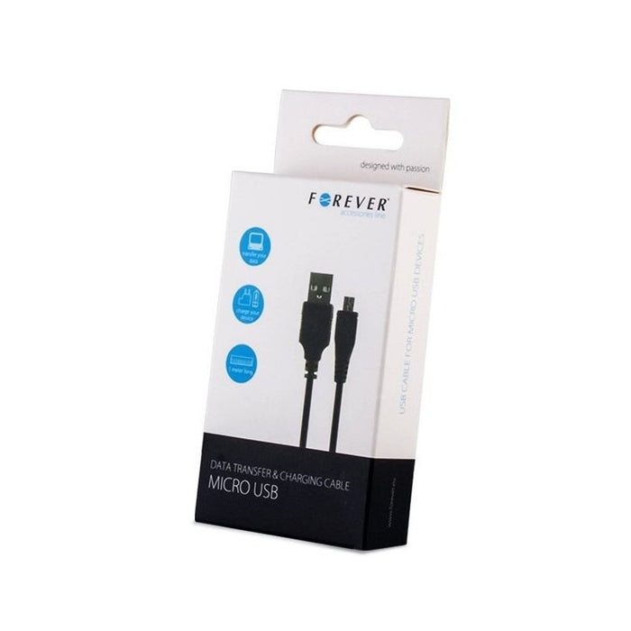 Cable Forever USB-MICROUSB 3M BLACK