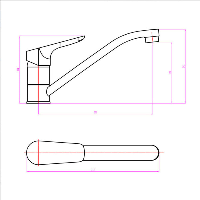 KITCHEN MIXER FORMA VITA CAPRI LOW