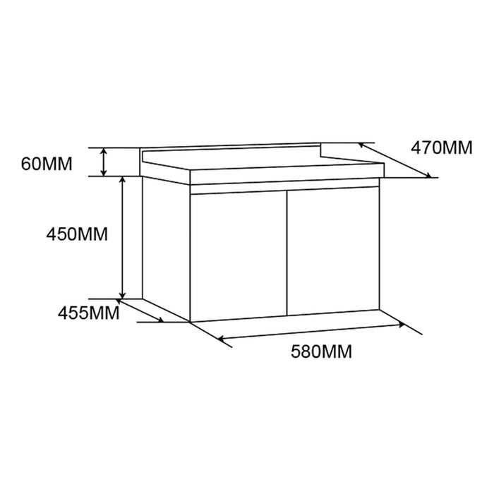 BATHROOM CABINET WITH WASHBASIN FORMA VITA 15-60/4