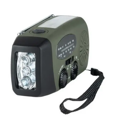 Fosco Emergency Emergency radio with light and power bank Green Black - Radios and boomboxesOAV-RAP<<<Audio-video