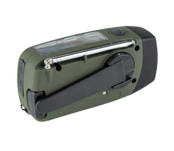 Fosco Emergency Emergency radio with light and power bank Green, Black