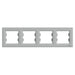 FOUR HORIZONTAL FRAME ALUMINUM SCHNEIDER ASFORA - Ключове и контакти<<<Електроматериали<<<Praktiker&&&Ключове и