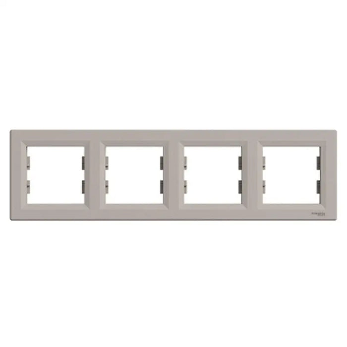 FOUR HORIZONTAL FRAME BRONZE SCHNEIDER ASFORA - Ключове и контакти<<<Електроматериали<<<Praktiker&&&Ключове и
