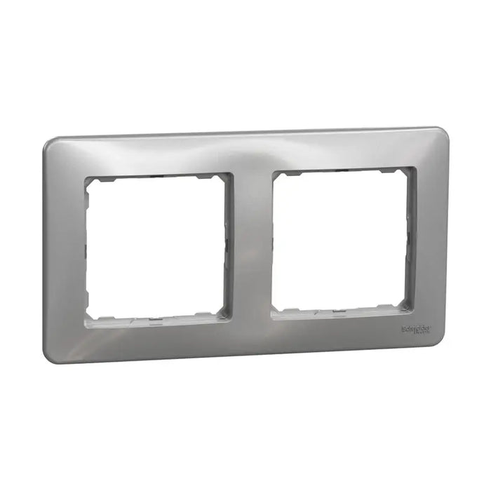 FRAME DOUBLE ALUMINUM SCHNEIDER SEDNA (SDD313802) - Ключове и контакти<<<Електроматериали<<<Praktiker&&&Ключове и
