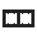 FRAME DOUBLE BLACK MAKEL KAREA LINE - Ключове и контакти<<<Електроматериали<<<Praktiker&&&Ключове и