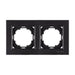 FRAME DOUBLE BLACK MATTE NILSON ALEGRA - Ключове и контакти<<<Електроматериали<<<Praktiker&&&Ключове и