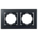 FRAME DOUBLE BLACK NILSON ALEGRA - Ключове и контакти<<<Електроматериали<<<Praktiker&&&Ключове и